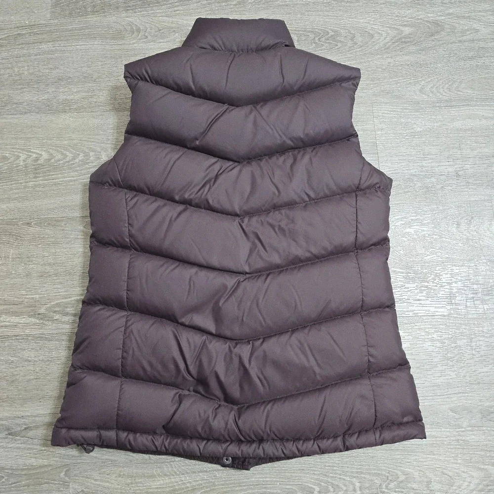 The North Face 700 Gilet Down Body Warmer Sleeveless Vest Womens Sz M Purple EUC